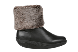 WOMEN'S MBT BELLE BLACK NAPPA MID CUT BOOTS