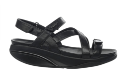 WOMEN'S MBT KIBURI BLACK DRESS SANDALS