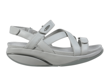 WOMEN\'S MBT KIBURI LIGHT GREY DRESS SANDALS