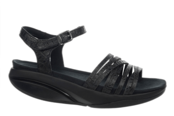 WOMEN\'S MBT KAWERIA BLACK DRESS SANDALS