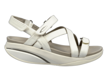Women\'s MBT Kiburi White Dress Sandals