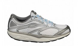 Women's MBT Afiya Lace White, Silver, and Horizon Blue