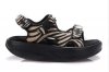 Women's MBT Sandals Leopard Pattern Light Brown Shoes