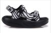 Women's MBT Sandals Leopard Pattern White