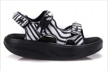 Women\'s MBT Sandals Leopard Pattern White