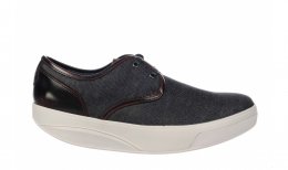 MBT Men's Abiria 6 Lace Up Denim Blue/Burgundy
