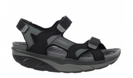 MBT Men's Saka 6S Sport Sandal Black / Charcoal Gray
