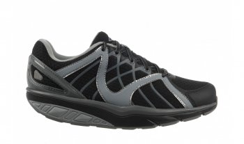 MBT Women\'s Jahi Sport Neutral Lace Up Black Silver & Steel