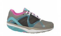 MBT Women's Leasha Trail 6 Lace-up Soft Gray / Aqua Sea / Pink Pop MBT Women's Leasha Trail 6 Lace-up Soft Gray / Aqua Sea / Pink Pop