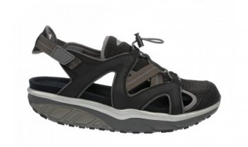 Men\'s MBT Sabra Trail Sandal Black and Raven