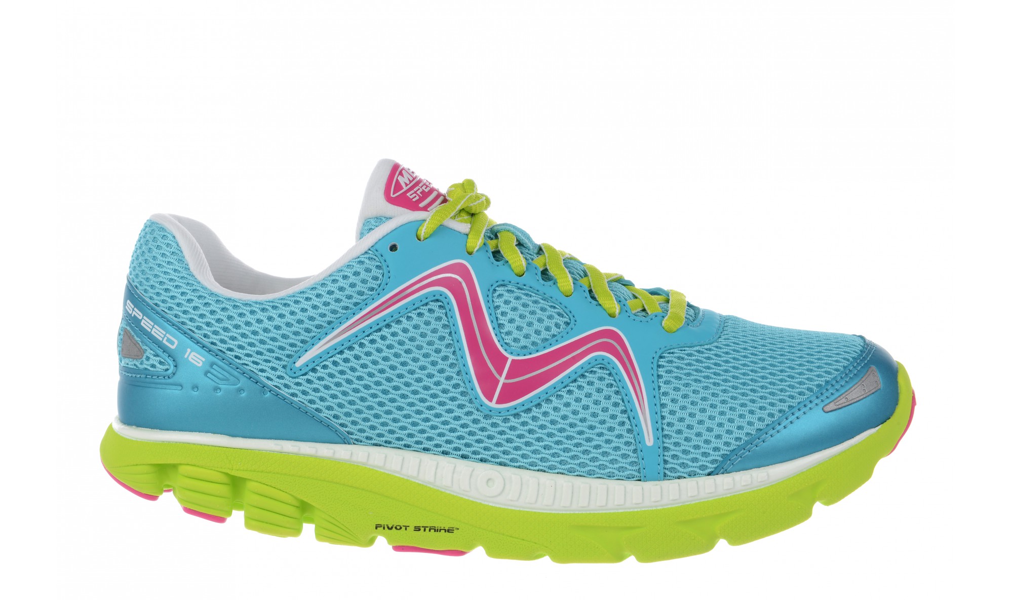 MBT Women's Speed 16 Lace Up Powder Blue / Lime / Fuschia