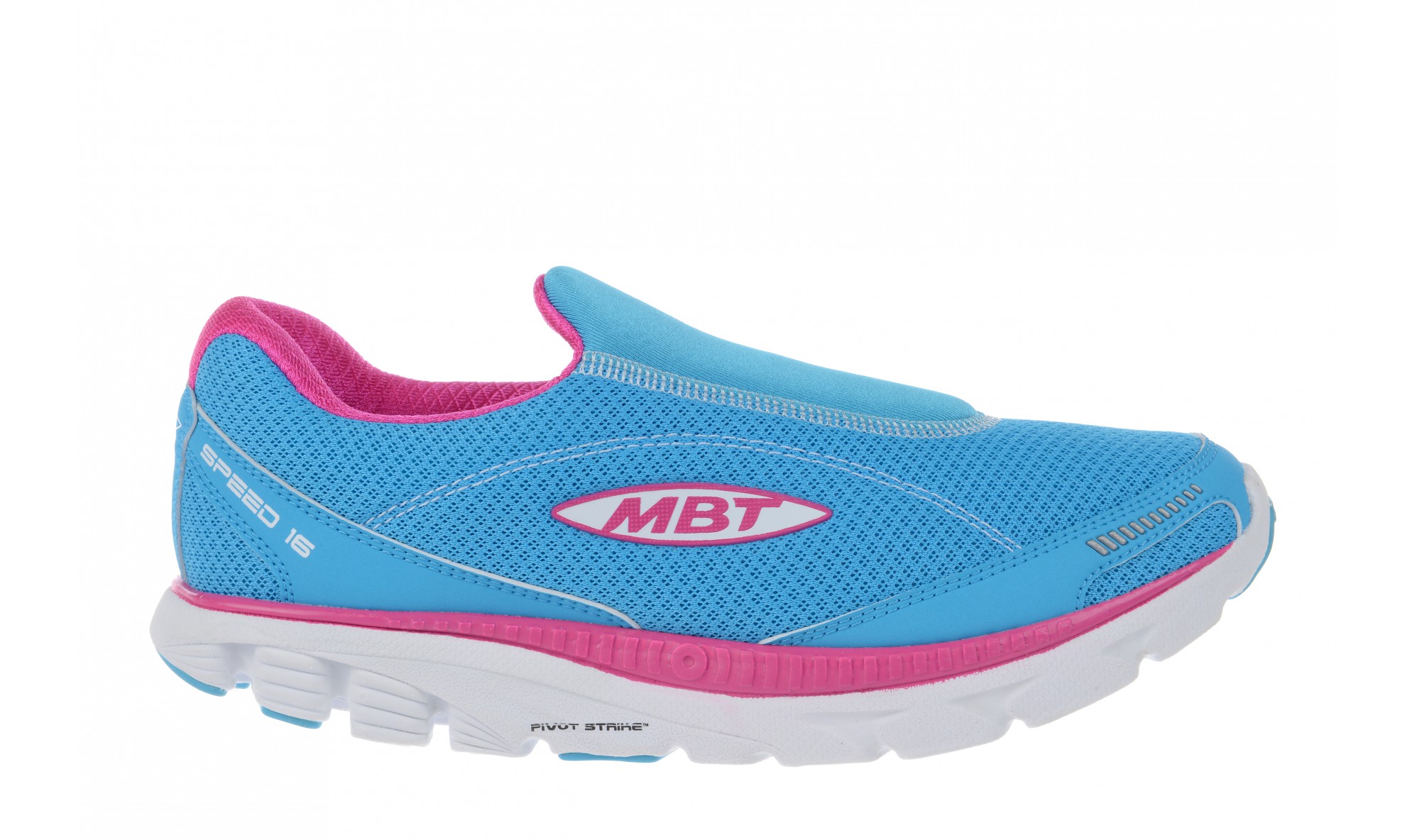 MBT Women's Speed 16 Slip On Powder Blue / Fuschia