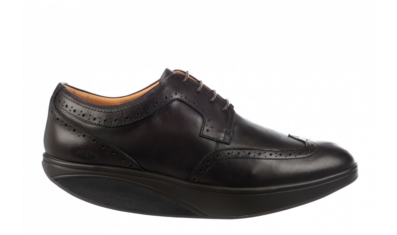 Men's MBT Isimo 5 Brogue Black Coffee Nappa